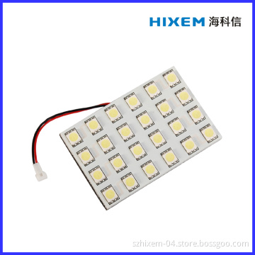 Car LED Dome Light PCB-24SMD5050/ DC12V, with Festoon/ T10/Ba9s Connector